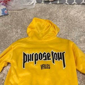 Yellow Justin Bieber Purpose Tour Hoodie